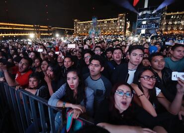 Reúne 120 mil personas concierto de Caifanes en el Zócalo