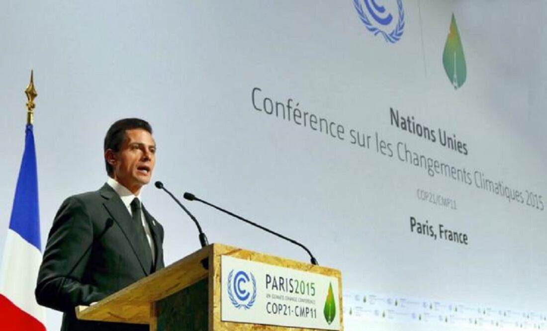 President Peña Nieto explained that in 2013 Mexico approved a tax to carbon for fuel fossils with higher emissions than natural gas, and that the country is working on the creation of a carbon market. (Photo: Taken from Facebook)