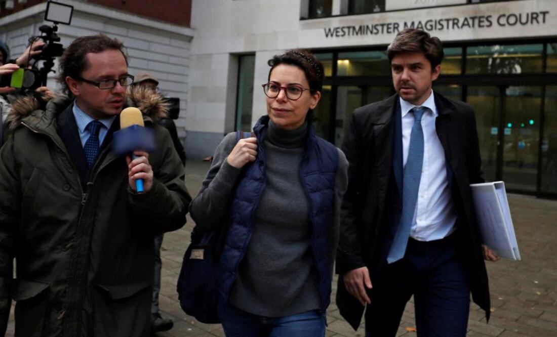 Karime Macías, wife of former governor Javier Duarte, leaves Westminster Magistrates court in London - Photo: Yara Nardi/REUTERS