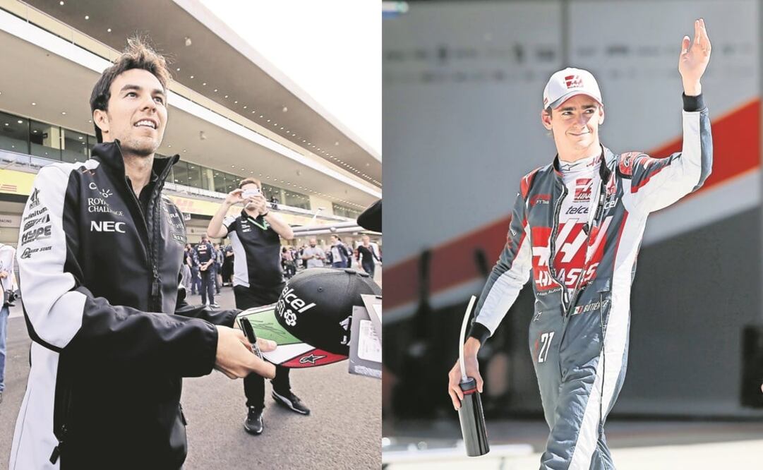 Sergio Pérez mantiene un ascenso constante; Gutiérrez no ha lucido como quisiera. FOTOS: ARCHIVO. EL UNIVERSAL