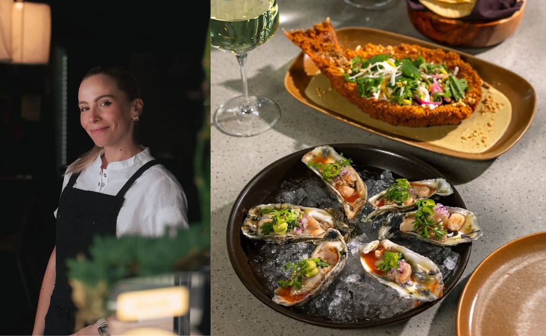 Andrea Lizárraga en Cantina Palacio. Foto: Instagram