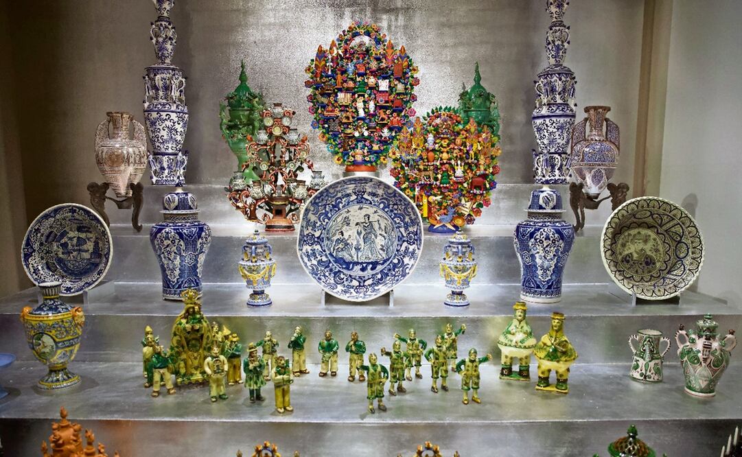 Ciudad de México 2017. Recorrido por la exposición por los 50 años de Fomento Cultural Banamex, con la presencia de Cándida Fernández y Andrés Marqués. Foto: Germán Espinosa, Archivo EL UNIVERSAL.