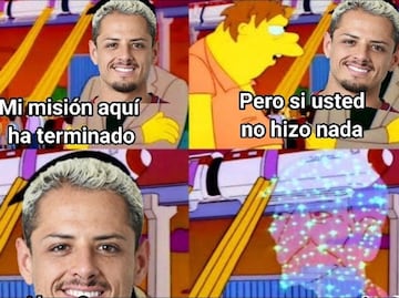Los mejores memes del regreso de Chicharito a las canchas