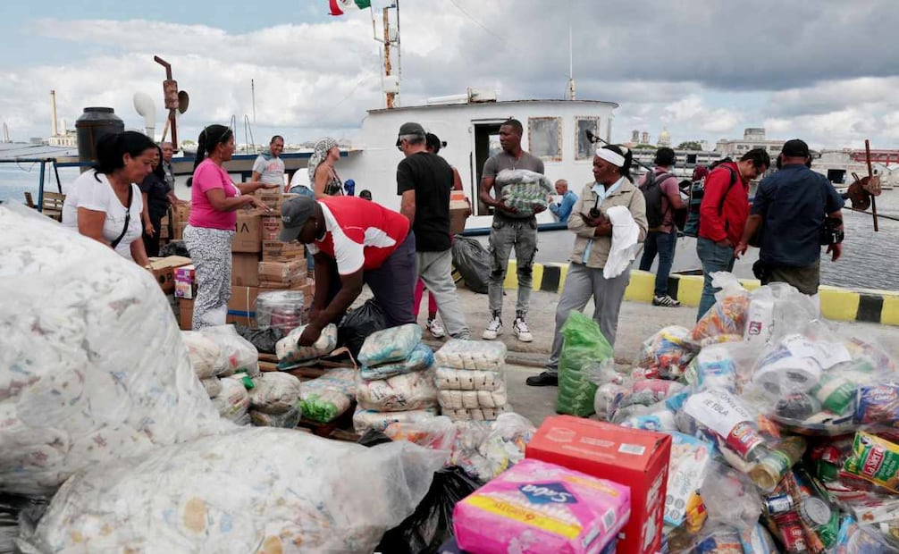 Un cargamento con medicinas y alimentos parte desde Bogotá como parte de una iniciativa solidaria internacional. (14/04/26) Foto: AFP