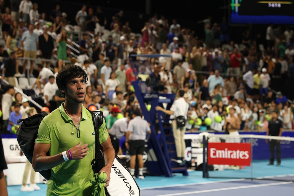 Rodrigo Pacheco en la primera ronda del Abierto Mexicano de Tenis - Foto: AMT
