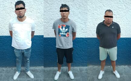 Detienen a 3 hombres en San Miguel Topilejo; tenían bolsas con droga, armas de fuego y un vehículo blindado