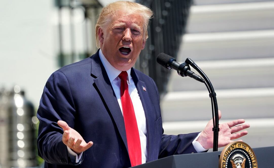 El presidente Donald Trump da un mensaje desde la Casa Blanca  (Foto: Reuters)