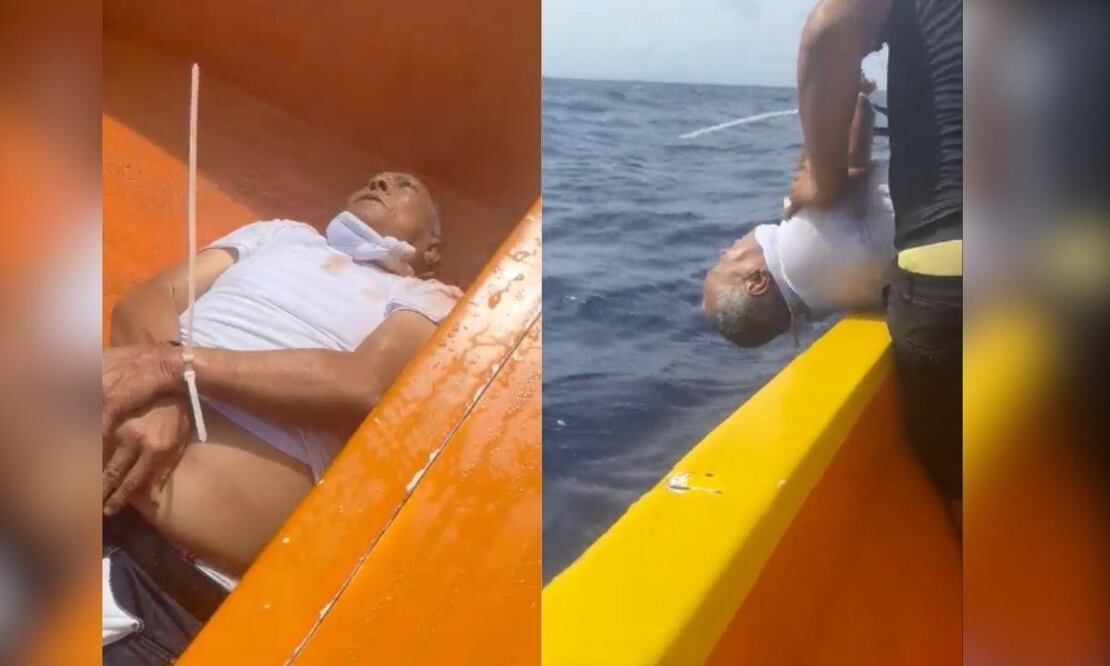 Alias Talibán fue lanzado al mar, al parecer, por un problema de robo a importante Cartel. FOTO: CAPTURA