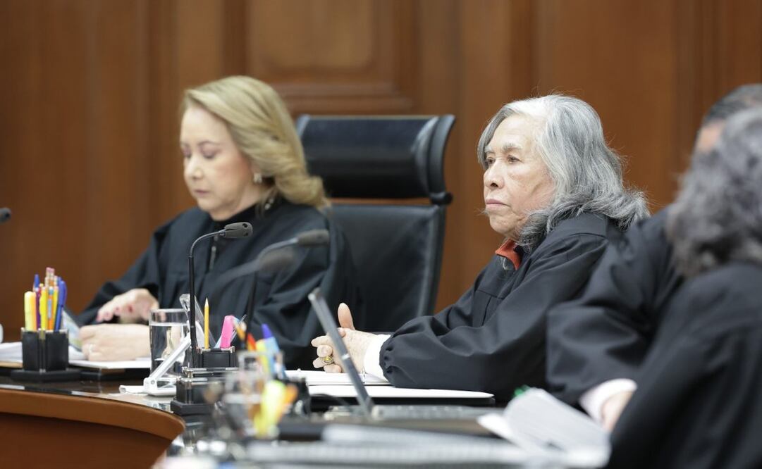 Ministras de la Suprema Corte de Justicia de la Nación en sesión del pleno de este martes 4 de noviembre de 2025. Foto: Especial
