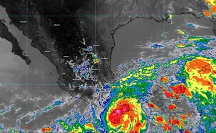 GIF. Así se ve el huracán Agatha sobre México