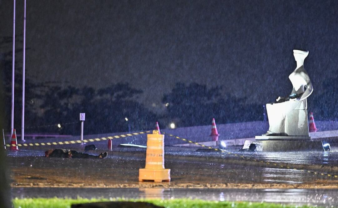Francisco Wanderley Luiz, el hombre que murió en una explosión en la Plaza de los Tres Poderes en Brasilia, intentó ingresar al edificio del Supremo Tribunal Federal (STF) y había publicado amenazas en redes sociales. Foto: EFE