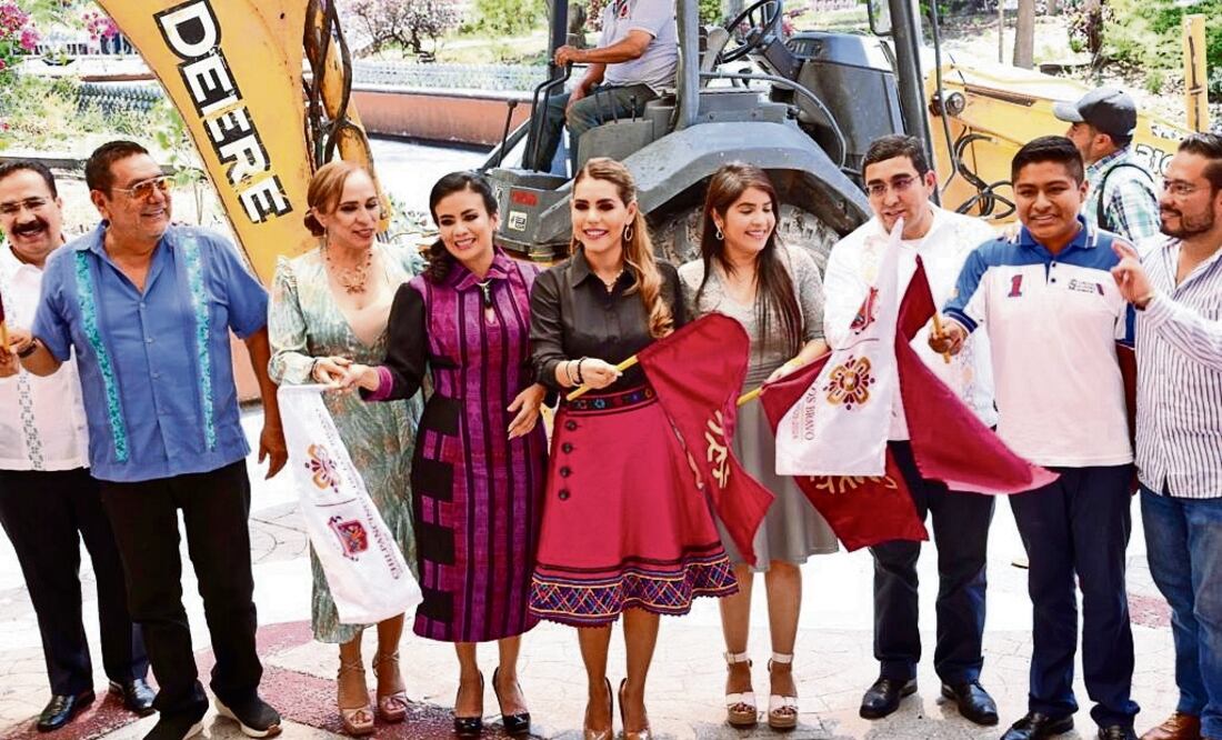 La gobernadora Evelyn Salgado dio inicio a la transformación de Chilpancingo con la remodelación de parques y alamedas. Foto: Especial