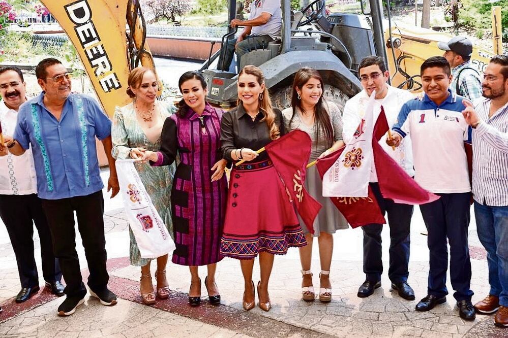 La gobernadora Evelyn Salgado dio inicio a la transformación de Chilpancingo con la remodelación de parques y alamedas. Foto: Especial