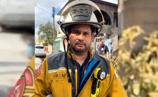 ¡Héroe sin capa! Bombero rescata a adolescente de incendio en Matamoros, Tamaulipas; alcalde reconoce su labor