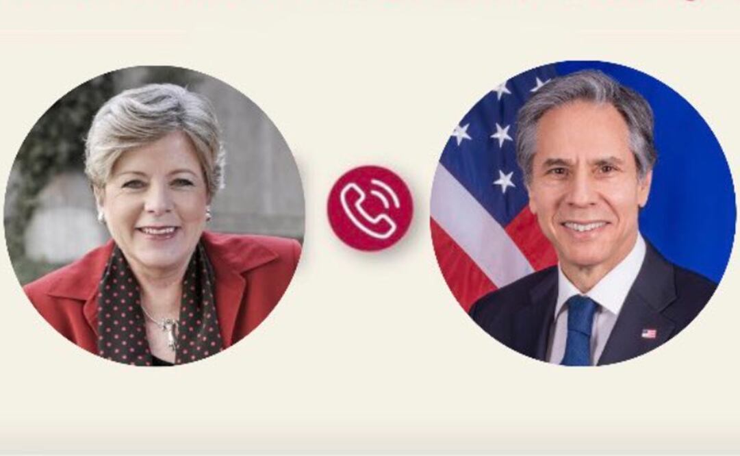 Antony Blinken y Alicia Bárcena. Foto: SRE