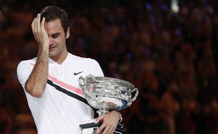 Federer rompe en llanto al ganar en Australia
