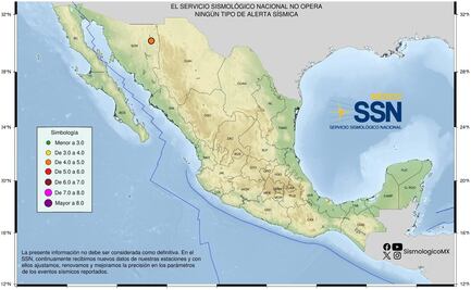 Autoridades de Sonora no reportan daños tras sismos de 4 grados; uno de ellos ocurrió esta mañana