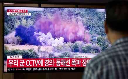 FOTOS Y VIDEOS: Así fue la explosión de carreteras entre Corea del Sur y Corea del Norte; Surcorea acusa a su vecina de las detonaciones
