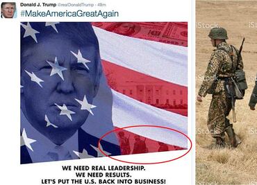 Equipo de Trump tuitea foto con presuntos soldados nazis