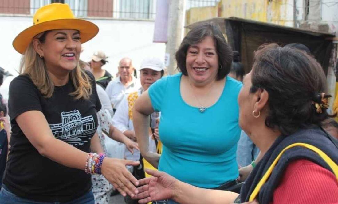 La candidata de Va X CDMX, Alfa González, prometió mayor movilidad de transporte en la alcaldía Tlalpan. Foto: Especial