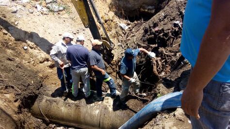 Reparan socavón en el límite de Milpa Alta y Tláhuac