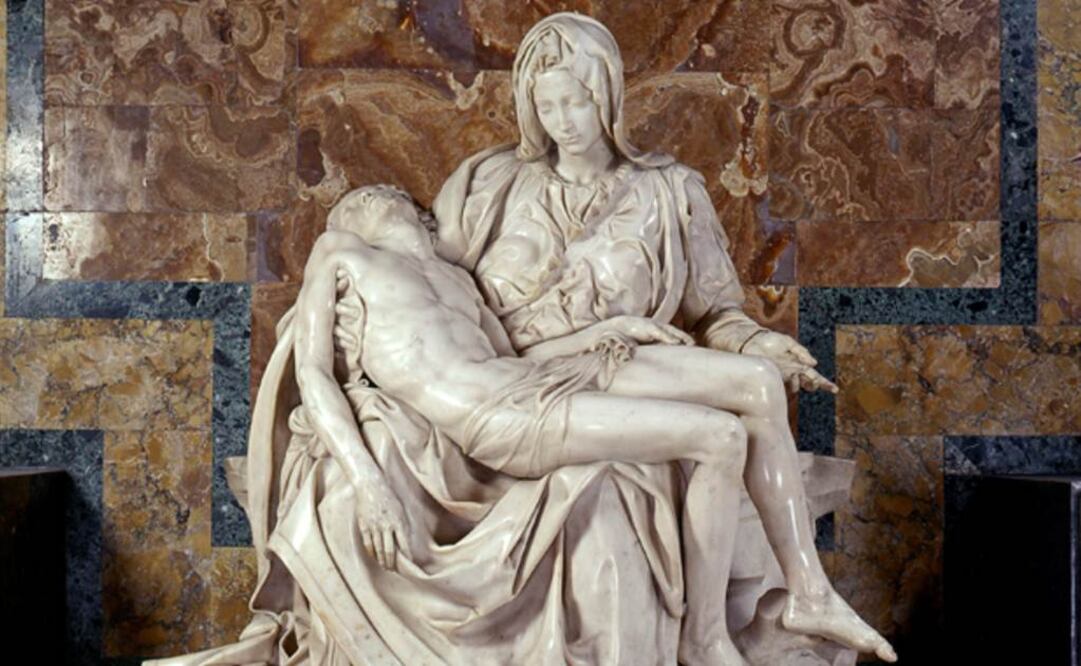 "La piedad", elaborada en una sola pieza de mármol por Miguel Ángel Buonarroti entre 1498 y 1499, ubicada en la Basílica de San Pedro, será una de las beneficiadas. FOTO: Archivo / EL UNIVERSAL