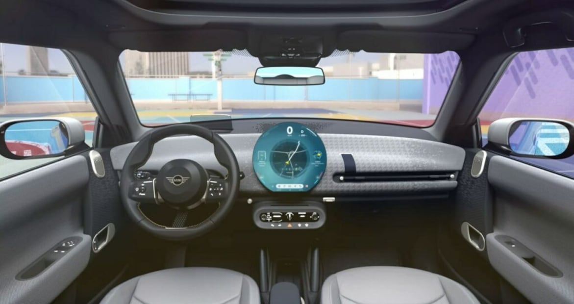 Son las primeras imágenes del interior del Mini Cooper 2024.