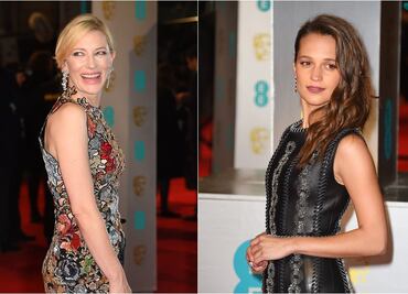 Desfilan bellezas previo a la entrega del Bafta