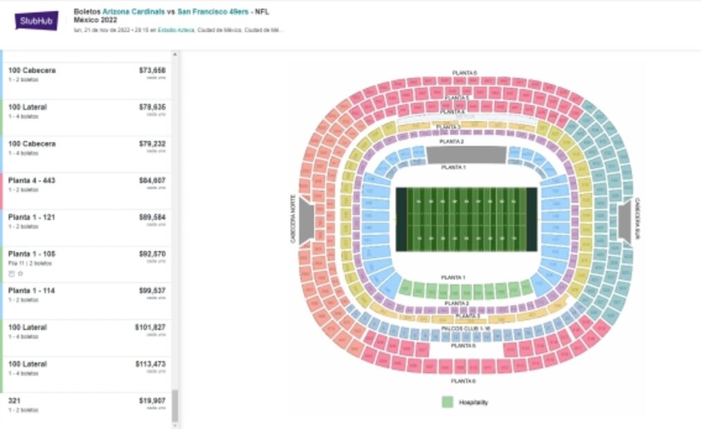 ¡Hasta 100 mil pesos! Reventa pone descomunales precios de boletos para el partido de la NFL en México