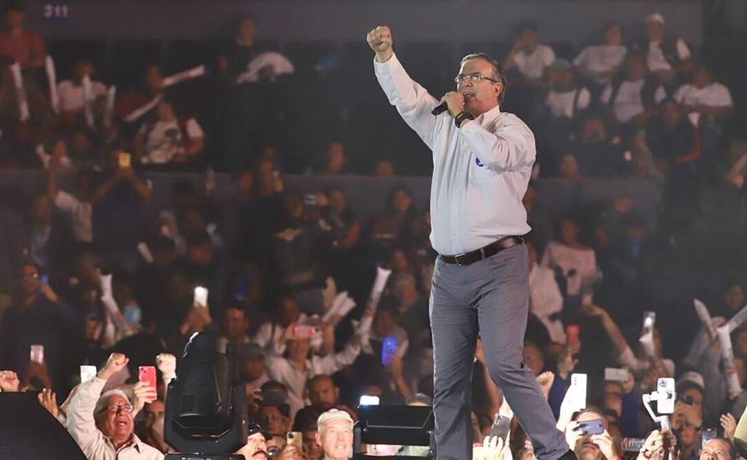 Marcelo Ebrard cierra recorridos en la Arena Ciudad de México /Foto: Berenice Fregoso. EL UNIVERSAL