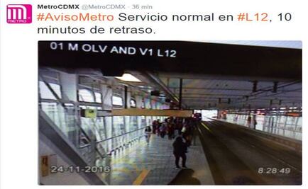 Usuarios reportan retraso de 40 minutos en L12; Metro dice que 10
