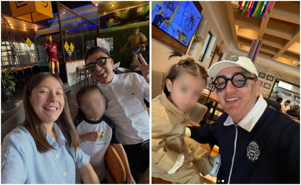 En cantante Dani Flow con sus dos primeras hijas: Lucie y Jovalie. Foto: Instagram @daniflowir