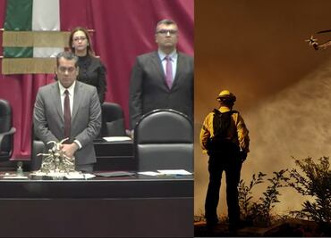 Diputados rinden minuto de silencio por víctimas de incendio en Los Ángeles; exprensan solidaridad a connacionales