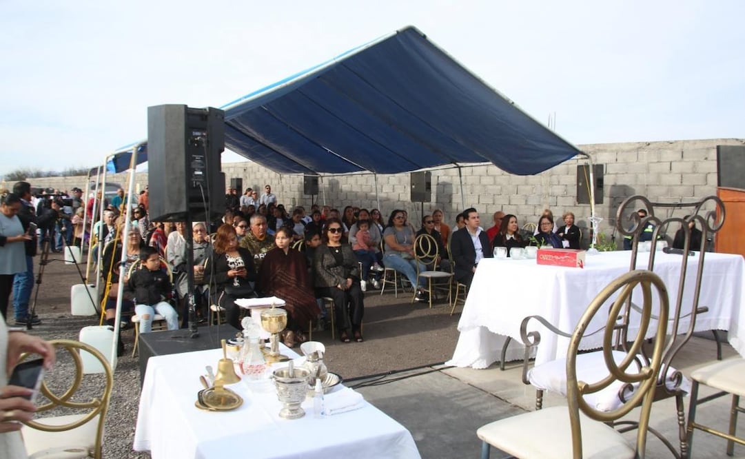 Familias de Pasta de Conchos realizan misa en memoria de los trabajadores fallecidos hace 20 años (19/02/2026). Foto: Especial