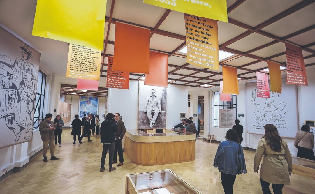 La exposición Todo se sabe: el cuento de la creación de Gabo, en la Biblioteca Nacional de Colombia, fue inaugurada este 23 de abril en Bogotá. Foto: Biblioteca Nacional de Colombia