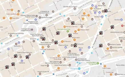 Mapa. Calles que serán rehabilitadas en Zona Rosa