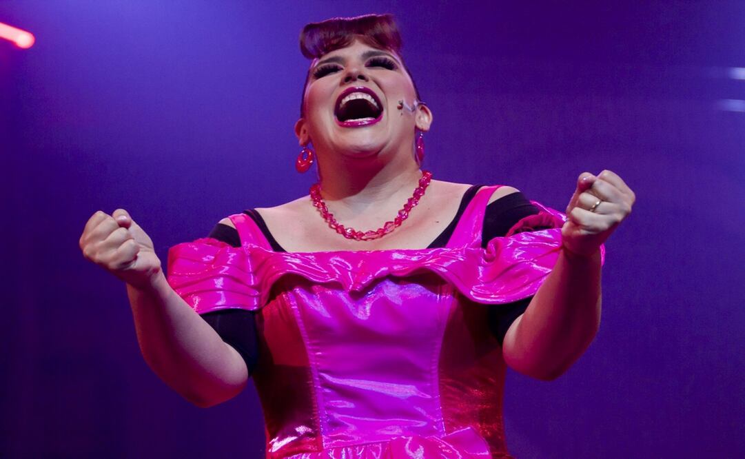 Angélica Vale en el musical "Mentiras". Foto: Clasos