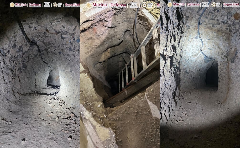 Aseguran en Nogales, Sonora, túnel hacia EU; detienen a presunto colaborador criminal.
Foto: Especial.