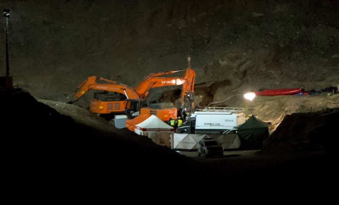 El niño de dos años cayó en un estrecho y profundo pozo en el sur de España. Foto: EFE