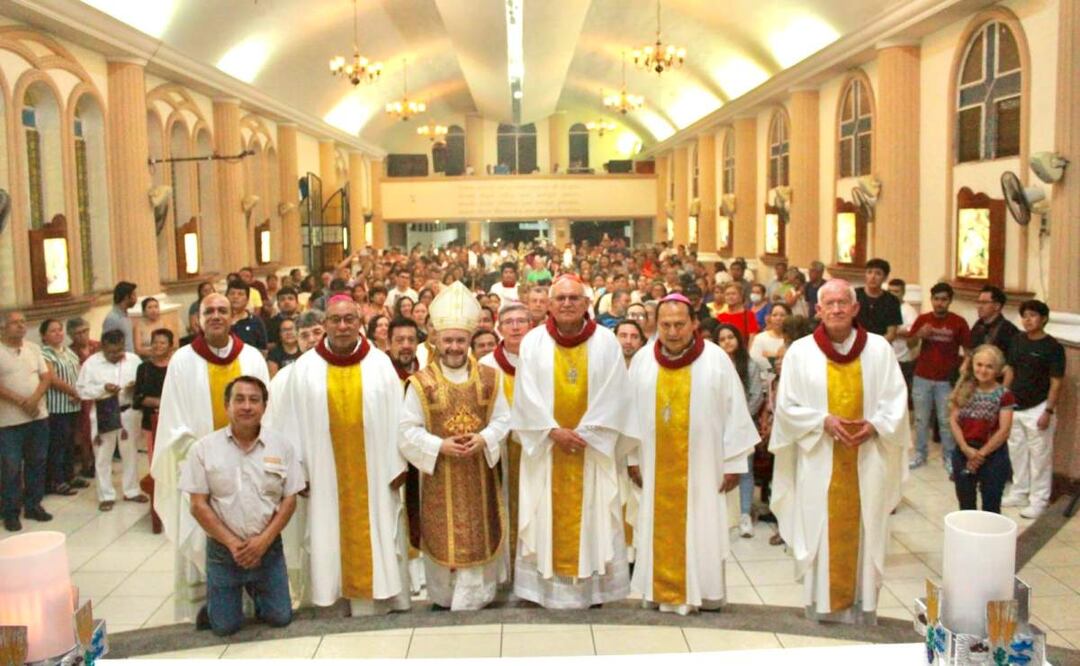 Encuentro Binacional de Obispos y Agentes de Pastoral de Movilidad Humana de la frontera sur de México y Guatemala (04/06/2025). Foto: X (@MonsLira)