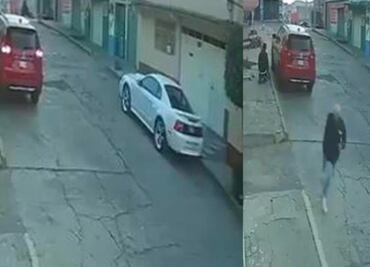 ¡En 30 segundos! Captan robo de camioneta en calles de Naucalpan