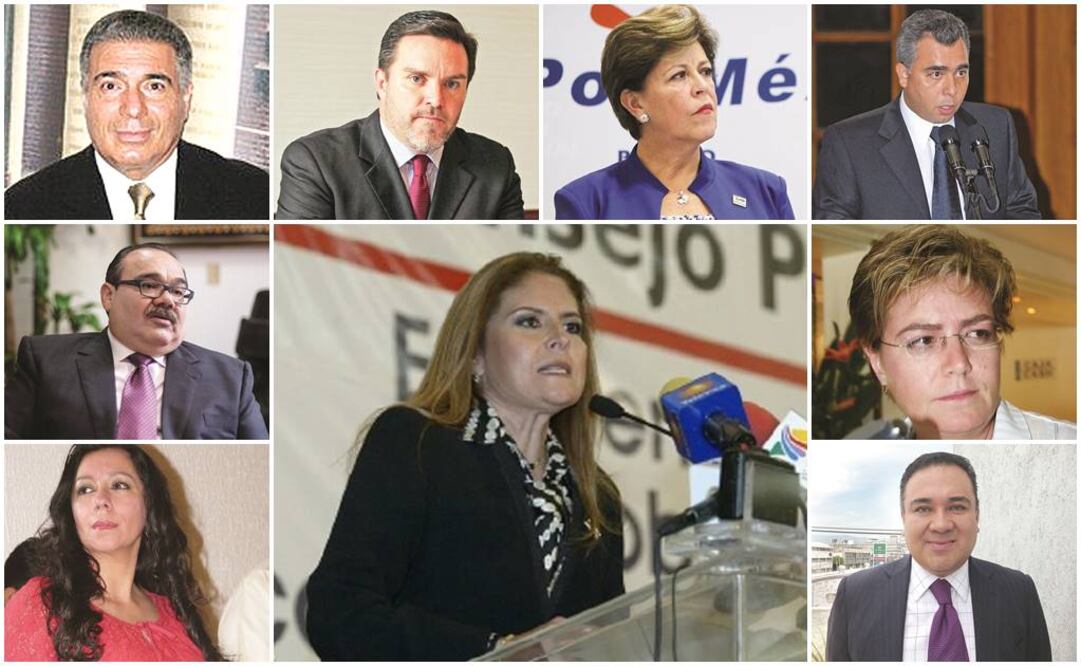 Entre 11 y 15 años en el Congreso suman Ricardo Canavati Tafich, Federico Döring, Cecilia Romero, Marco A. García, Jorge Ramírez Marín, Georgina Trujillo, María Elena Orantes, Ulises Ramírez y María Esther Scherman (FOTOS: ARCHIVO EL UNIVERSAL)