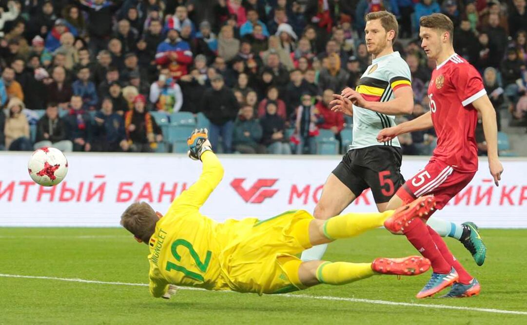 Rusia empata 3-3 con Bélgica con gol en los descuentos