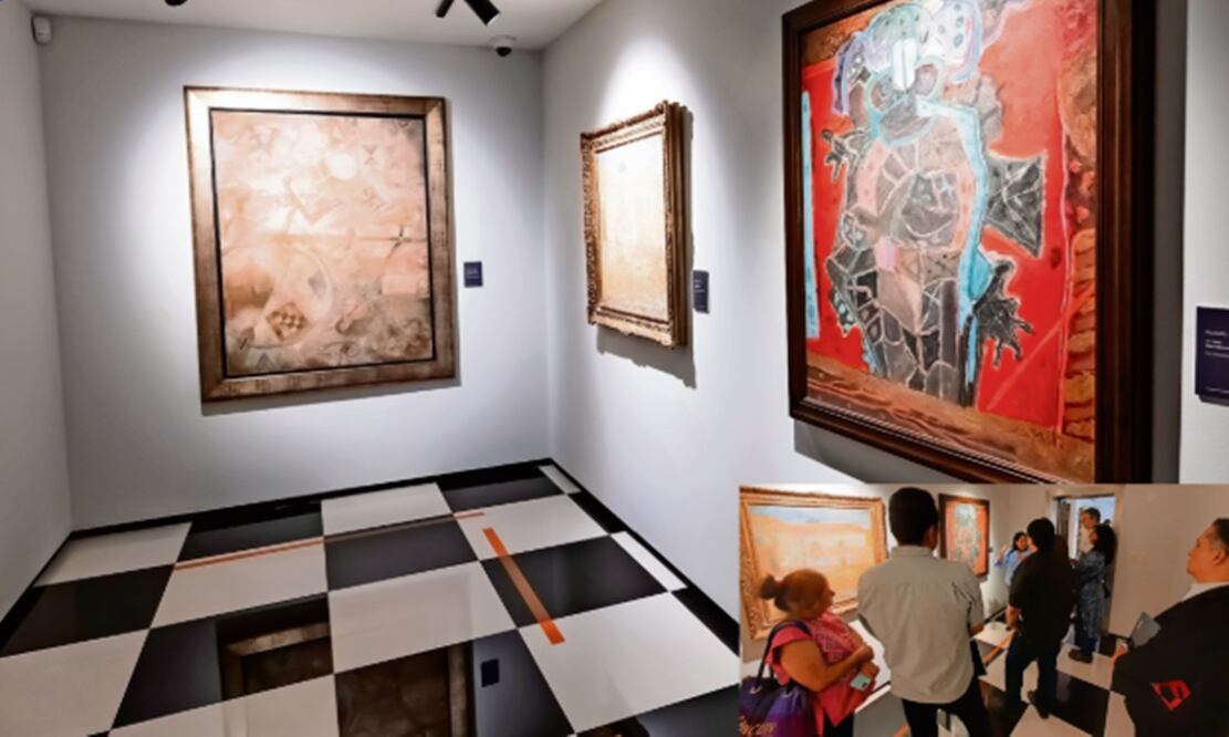 Dentro de la bóveda se presenta una selección de seis obras de cinco importantes pintores oaxaqueños. Fotos: Banamex y Frida Juárez / EL UNIVERSAL