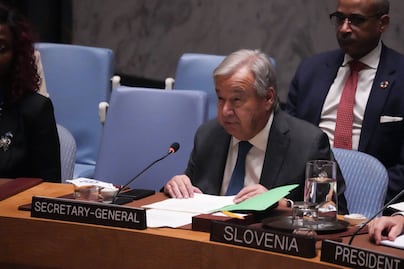 Israel declara "persona non grata" al secretario general de la ONU