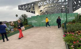 VIDEO Continúan trabajos en Jardín Flotante sobre Calzada de Tlalpan; conexión con Metro Chabacano se mantiene cerrada