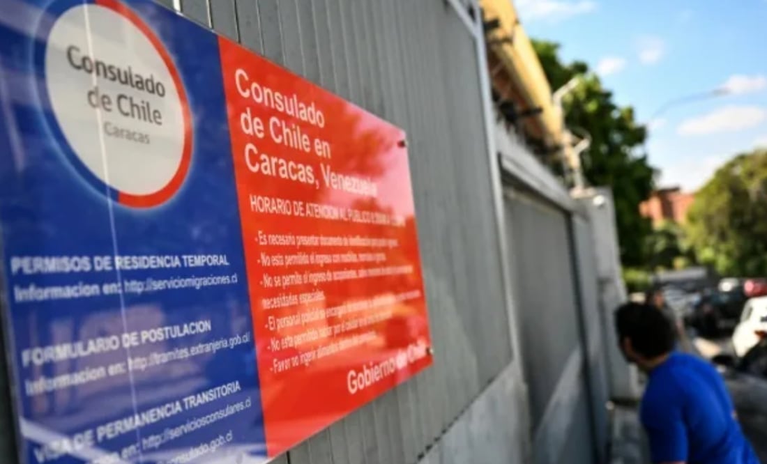 Chile cierra consulados en Venezuela. Foto: AFP