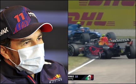 Checo Pérez tiene incidente con Esteban Ocon en prácticas de Emilia-Romaña