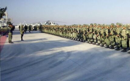 Llegan 450 militares para reforzar seguridad en Sinaloa