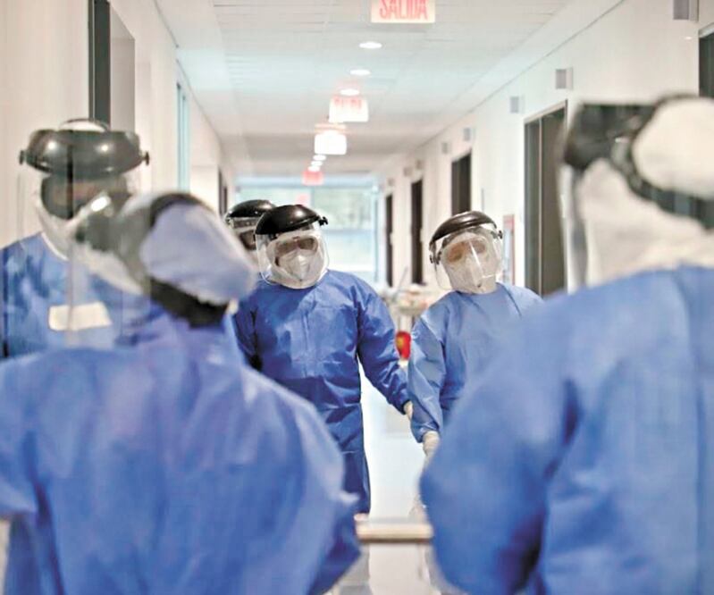 El gobernador Silvano Aureoles informó que el martes la entidad registró una saturación hospitalaria de entre 89% y 90%. Foto: CORTESÍA